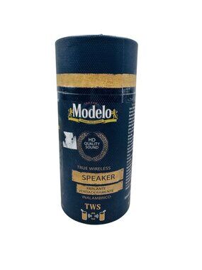 Modelo True Wireless Bluetooth Speaker HD Sound Portable Cylindrical Navy Gold
